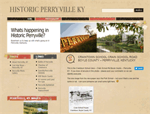 Tablet Screenshot of historicperryville.com